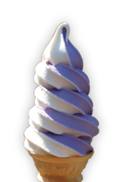 ブルーベリーソフトクリーム